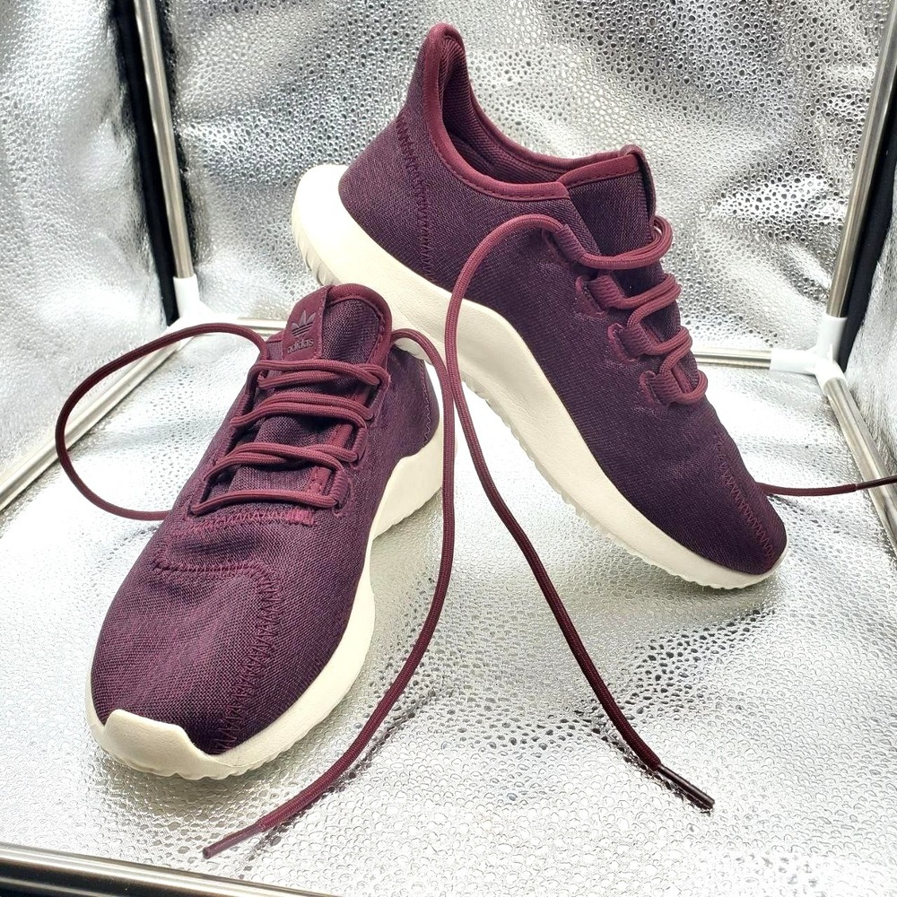 Adidas Tubular Shadow Shoes Womens 6.5 Purple Low Top Comfort Sneakers CQ2461